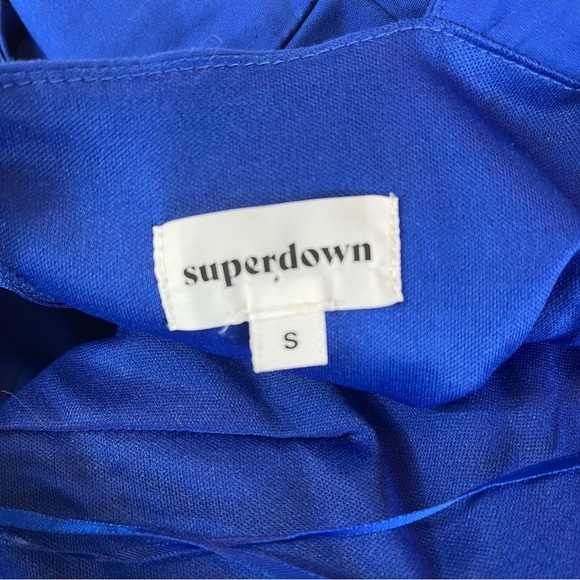 Superdown Leslie cutout blue bodycon jumpsuit - Picture 9 of 10